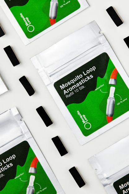 Mosquito Loop 3er Pack Aromasticks 10 Stk. Aluminiumflachbeutel