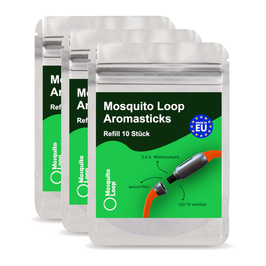 Mosquito Loop 3er Pack Aromasticks 10 Stk. Aluminiumflachbeutel